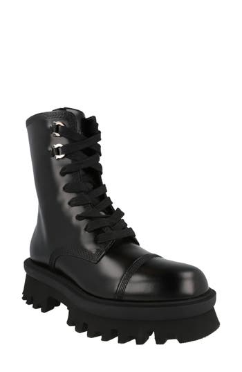 Ferragamo Black 30 Gancini Leather Biker Boots In Black