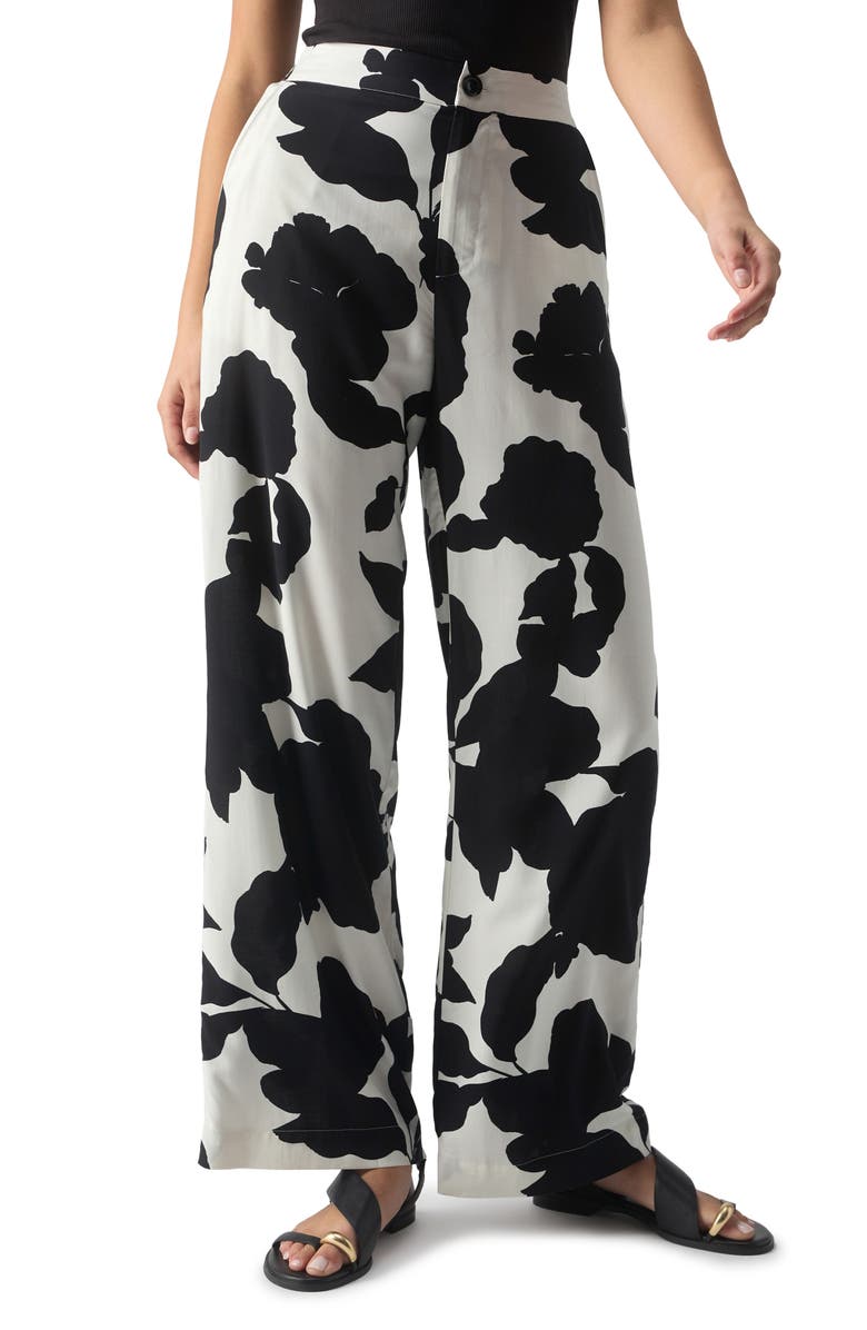 Sanctuary Print Wide Leg Pants, Main, color, 