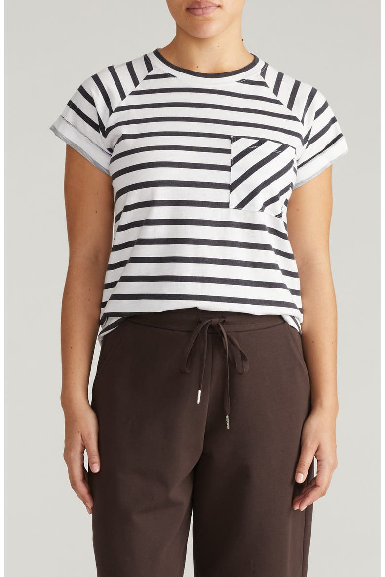 Light As Air Short Sleeve T-Shirt, Main, color, ZEN BLACK/ WHITE