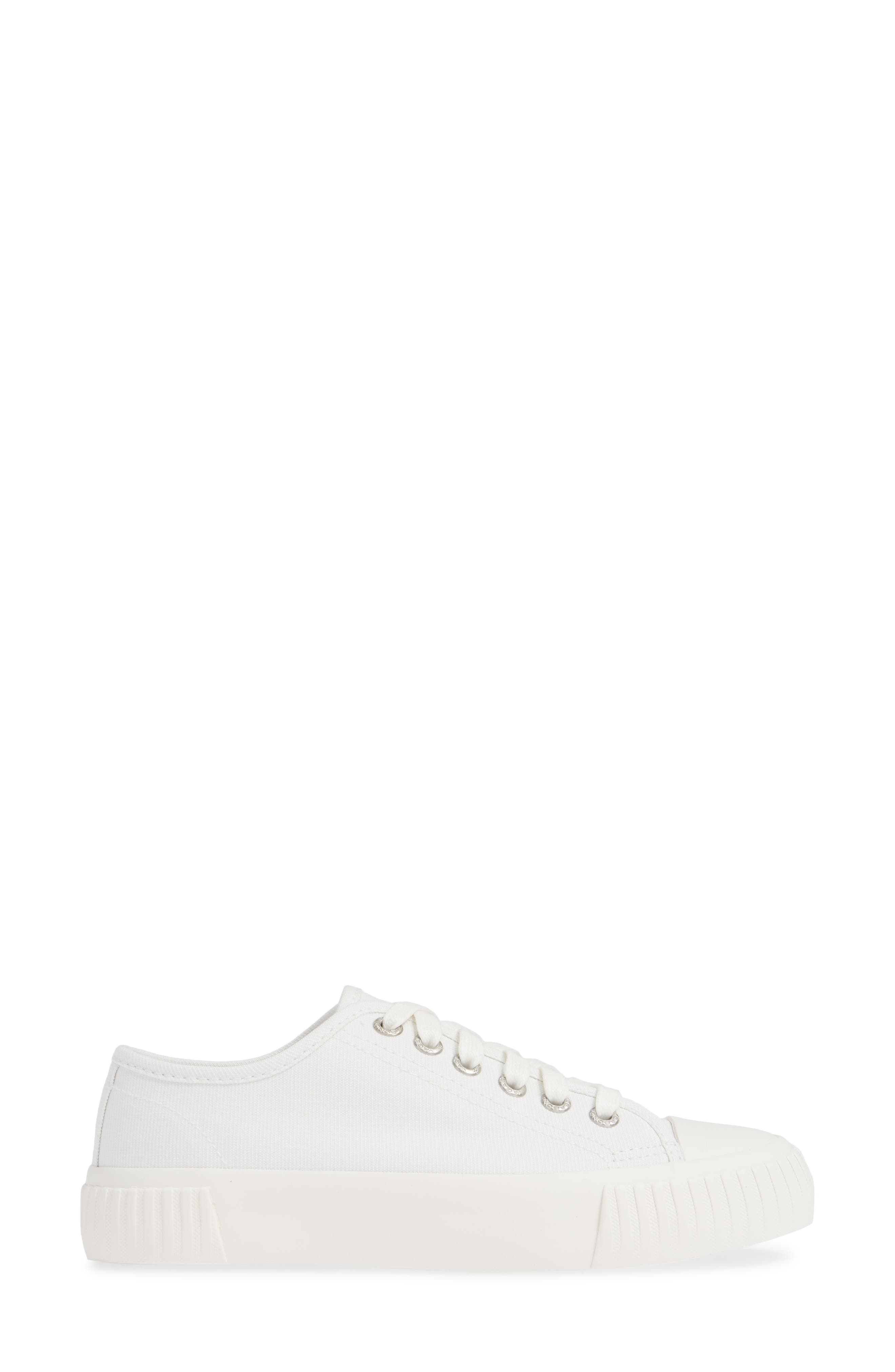 Ashley Sneaker, Alternate, color, WHITE FABRIC