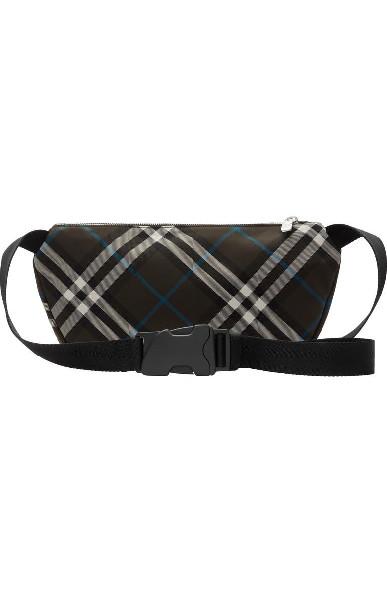 Burberry Check Belt Bag, Alternate, color, Snug