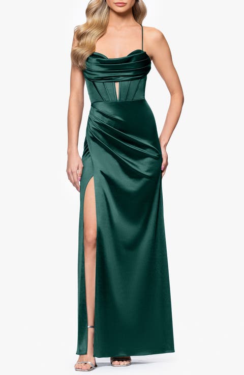 Drape Corset Gown