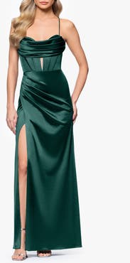 Blondie Nites Drape Corset Gown