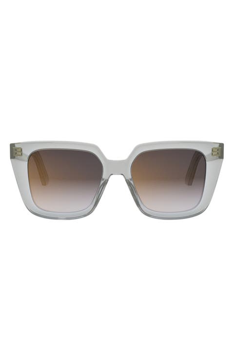 'DiorMidnight S1I 53mm Geometric Sunglasses