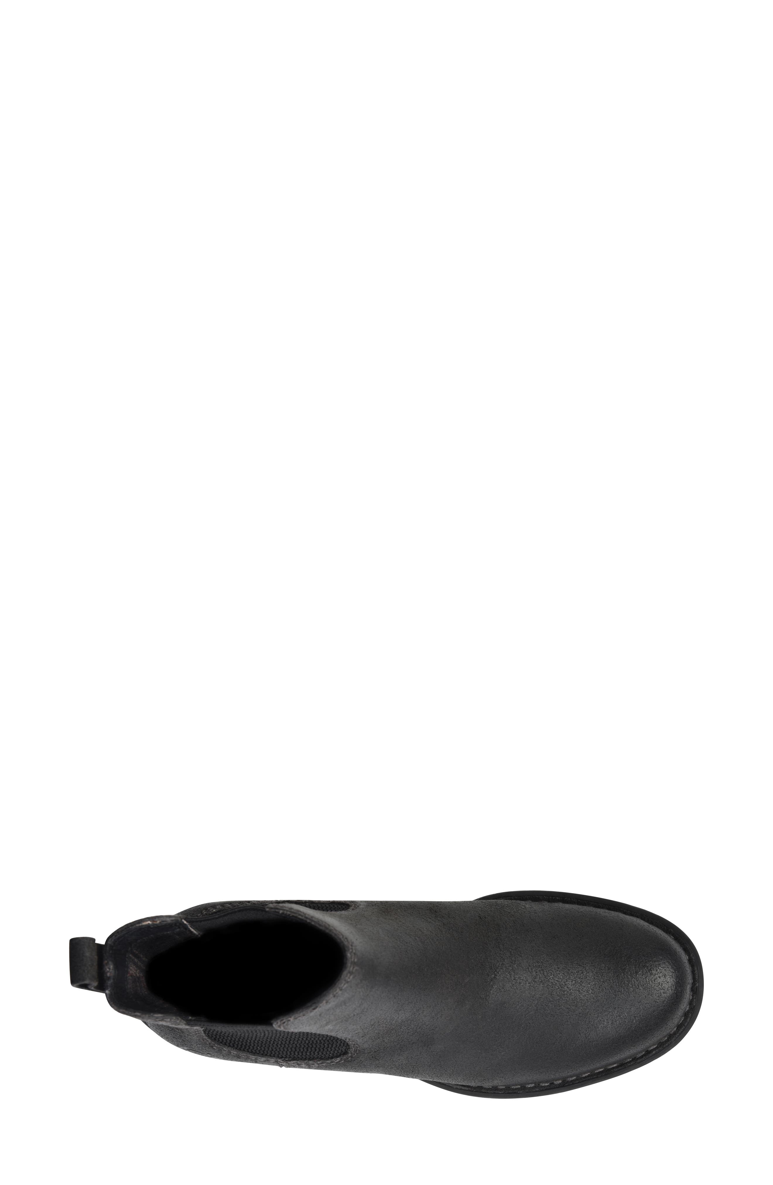 Børn Cove Waterproof Chelsea Boot, Alternate, color, Black Distressed Leather