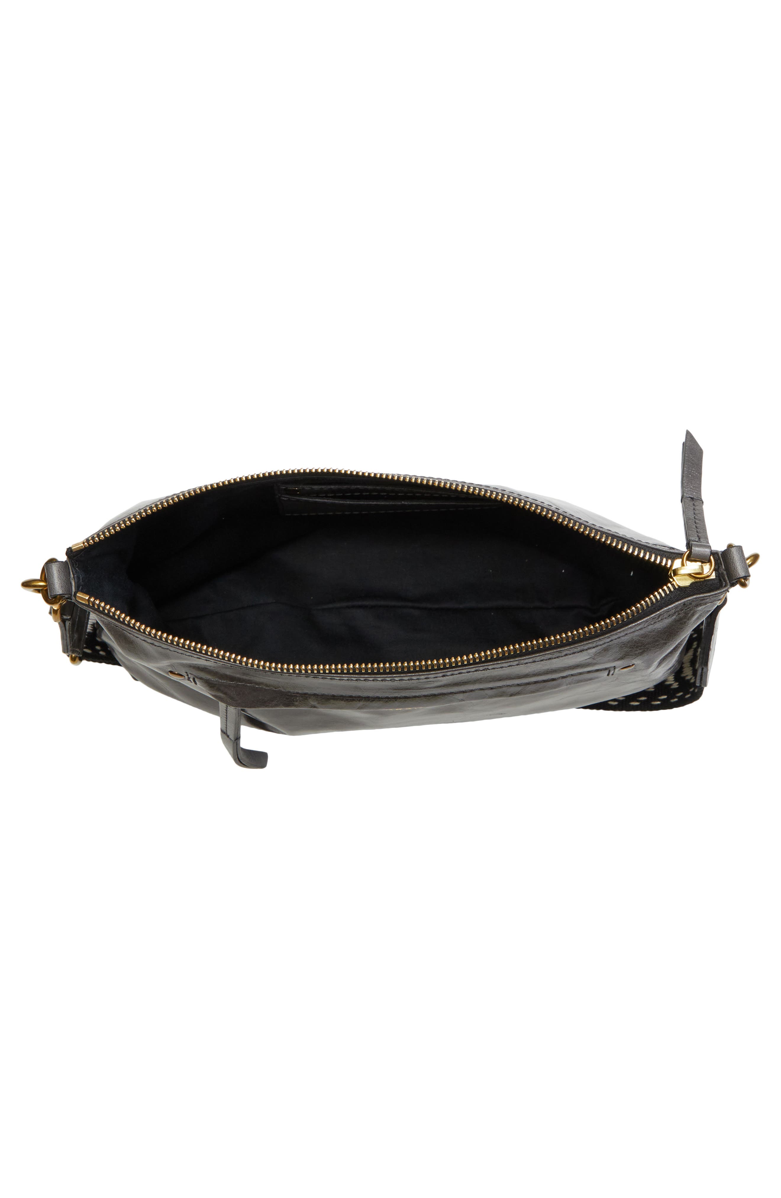 Isabel Marant Nessah Wardy XO Capsule Leather Shoulder Bag, Alternate, color, 