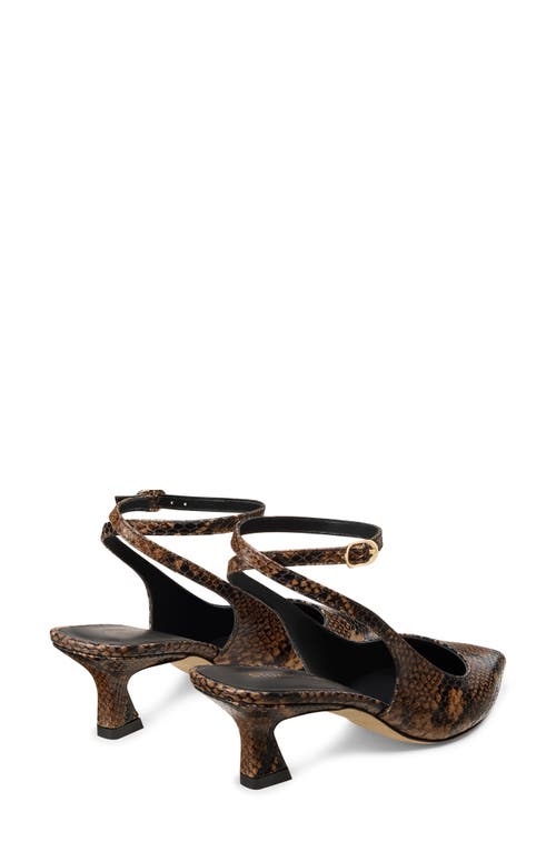 Stuart Weitzman Vinnie 50 Strap Pump In Brown