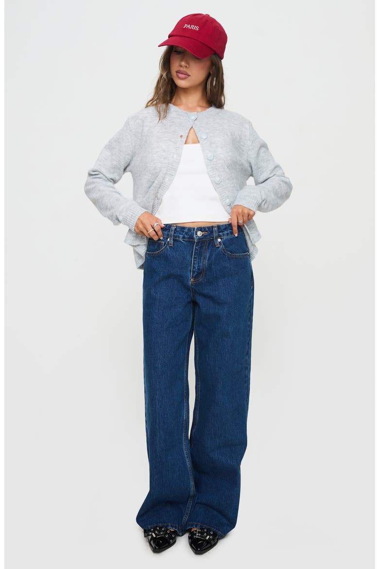 Shima Low Rise Wide Leg Jeans, Alternate, color, MID BLUE