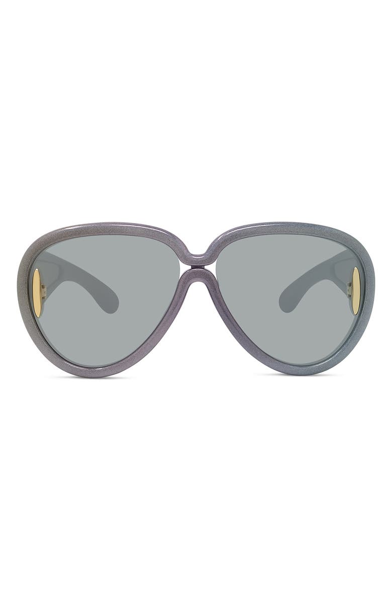 Loewe Anagram 65mm Oversize Pilot Mask Sunglasses, Main, color,