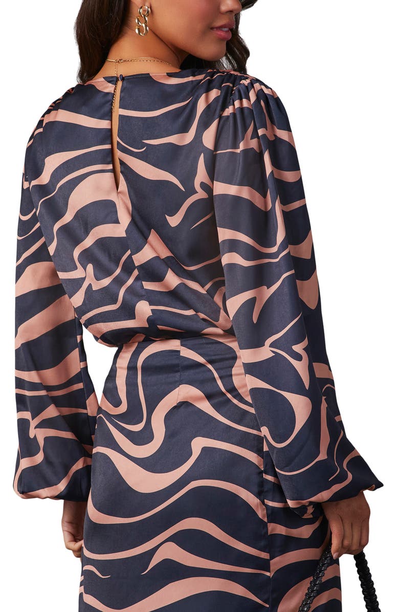 VICI Collection Wild Side Animal Stripe Surplice Bodysuit, Alternate, color,