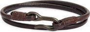 Caputo & Co. Men's Leather Cord Wrap Bracelet