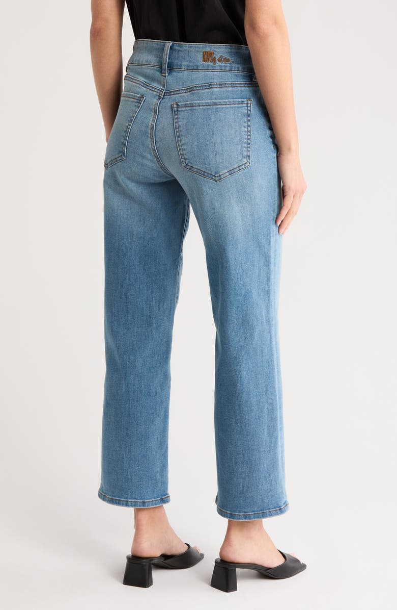 KUT from the Kloth Lucy High Waist Ankle Wide Leg Jeans, Alternate, color, Fennel