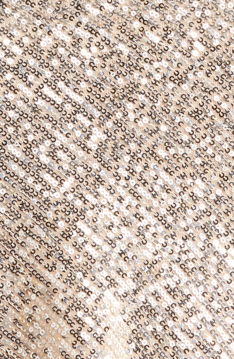 Tahari ASL Sequin Cowl Neck Camisole, Alternate, color, Nude Silver