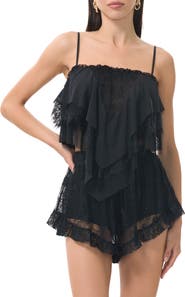 AFRM Aimee Ruffle & Lace Camisole