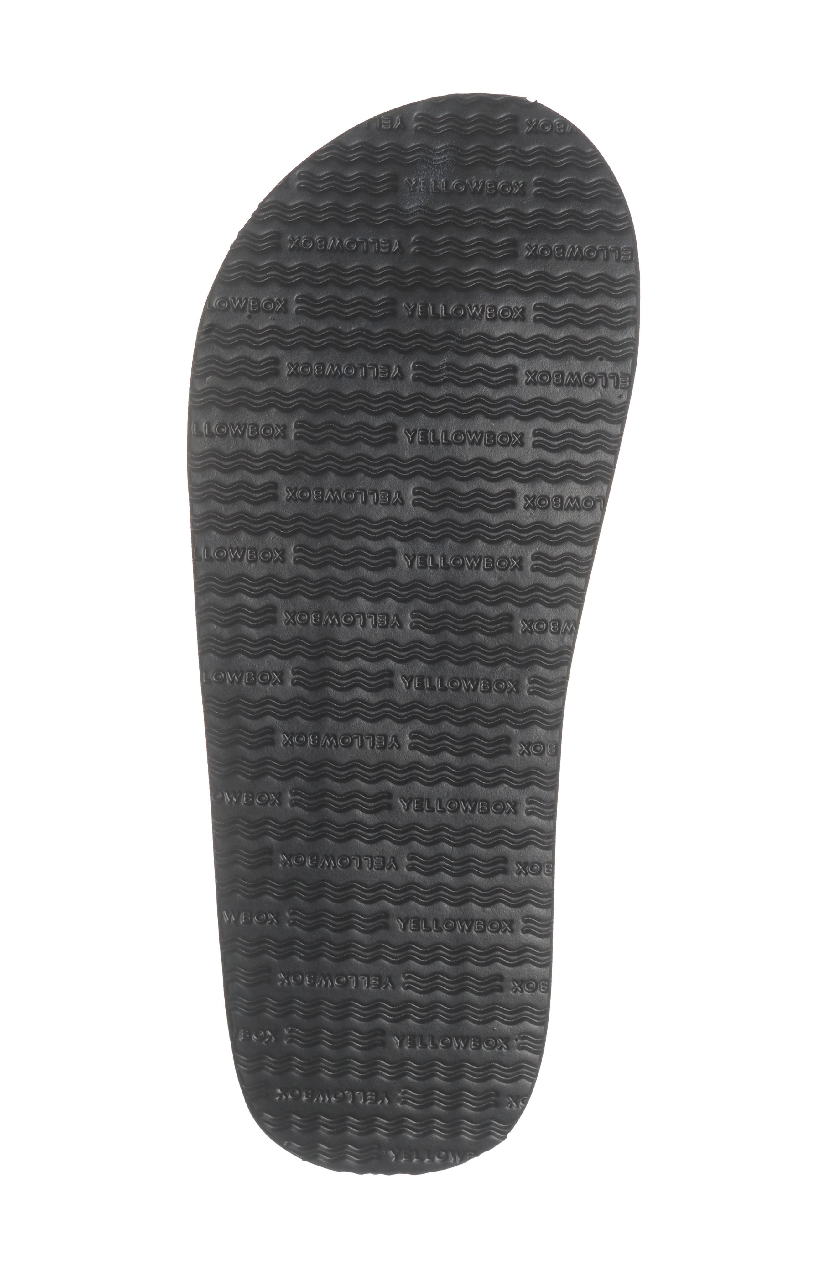 Yellow Box Premium Naseeba Flip Flop Sandal, Alternate, color, Black