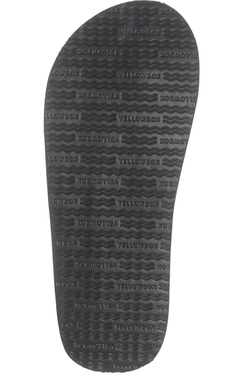 Yellow Box Premium Naseeba Flip Flop Sandal, Alternate, color, Black