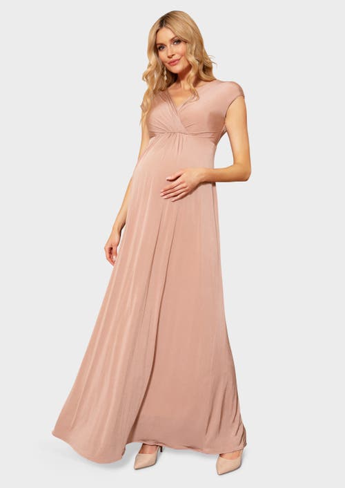 Tiffany Rose Maternity Francesca Maternity Maxi Dress In Pink