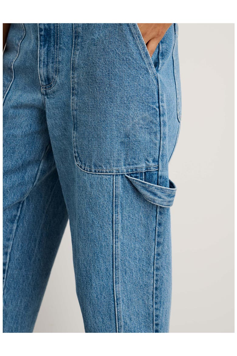 Phoebe Straight Leg Cargo Jeans, Alternate, color, VINTAGE WASH