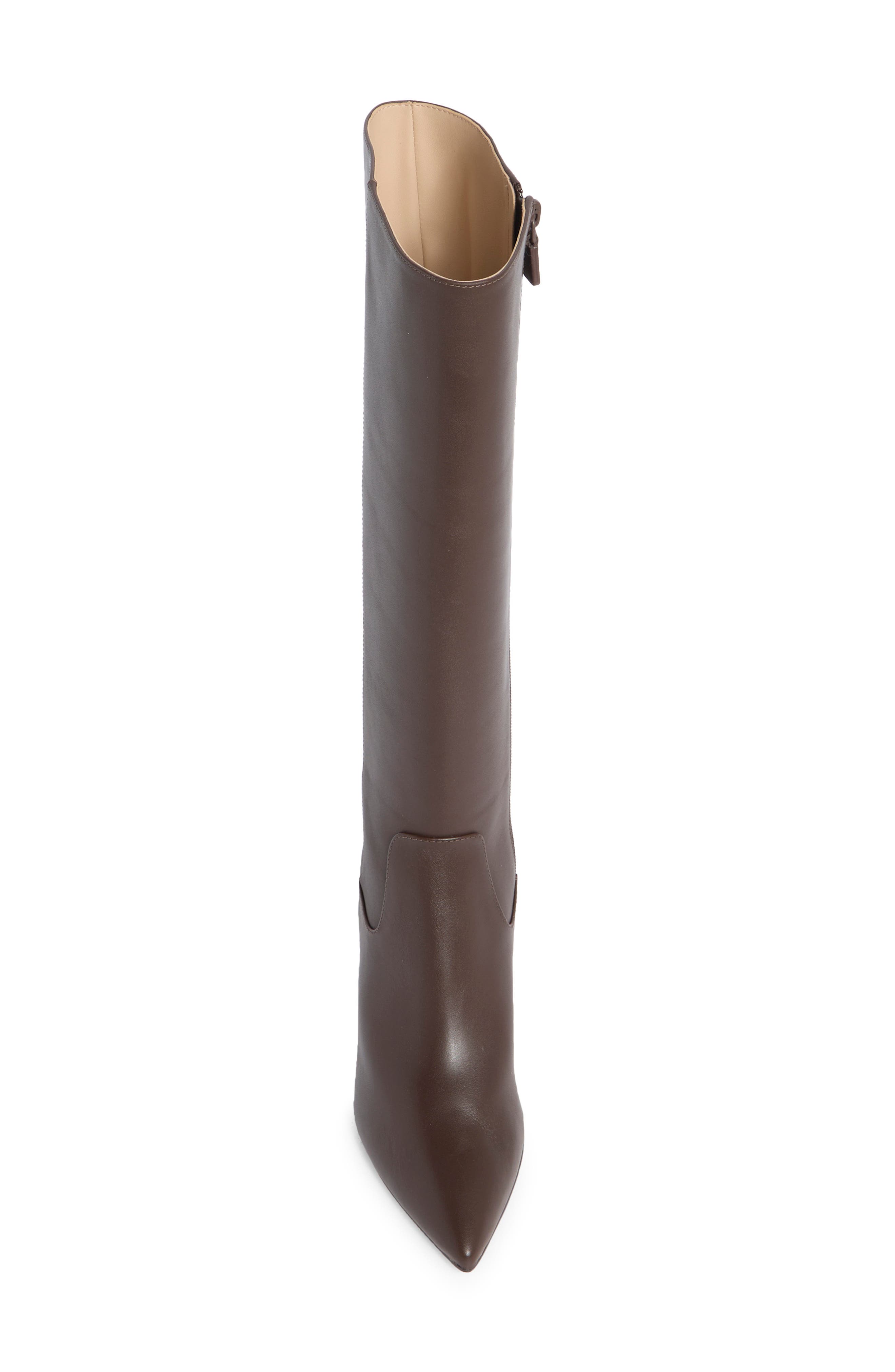 Stuart Weitzman Renegade Block Heel Boot, Alternate, color, Walnut