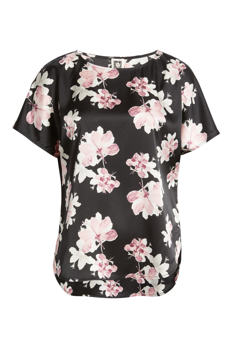 Floral Top, Alternate, color, ANNE BLACK MUTLI