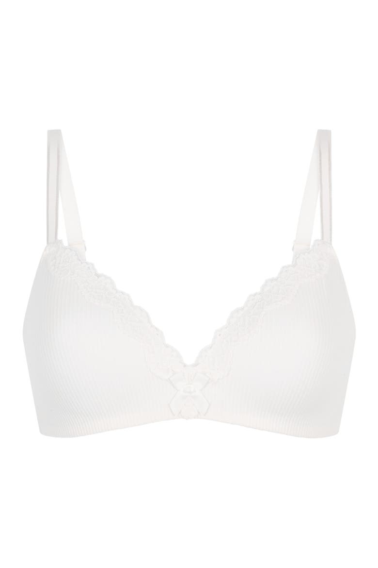 Lola Padded Non-Wired Bra, Alternate, color, Snow White