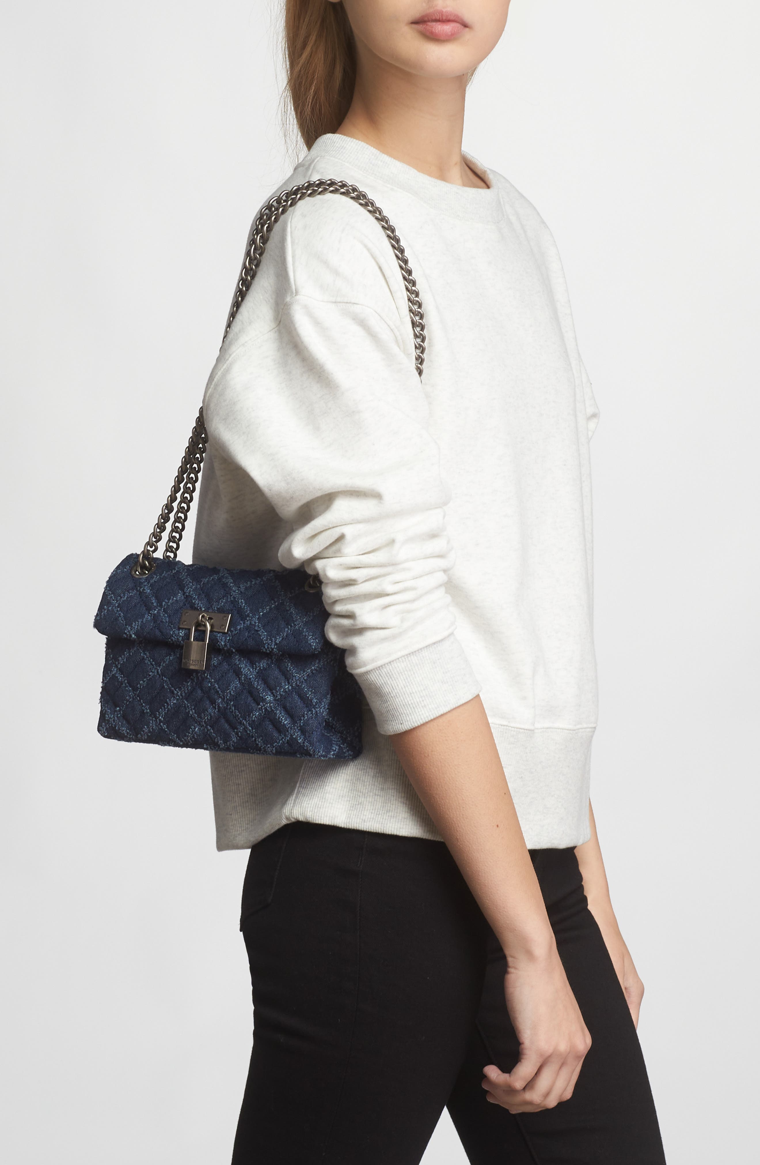 Kurt Geiger London Mini Brixton Lock Shoulder Bag, Alternate, color, 