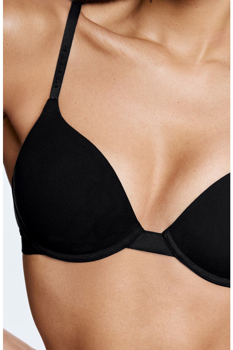 Supima® Cotton Lift Up Bra, Alternate, color, Black