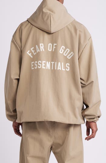 Fear of God Essentials Hooded Textured Nylon Coach's Jacket Fear of God Essentials Hooded Textured Nylon Coach's Jacket