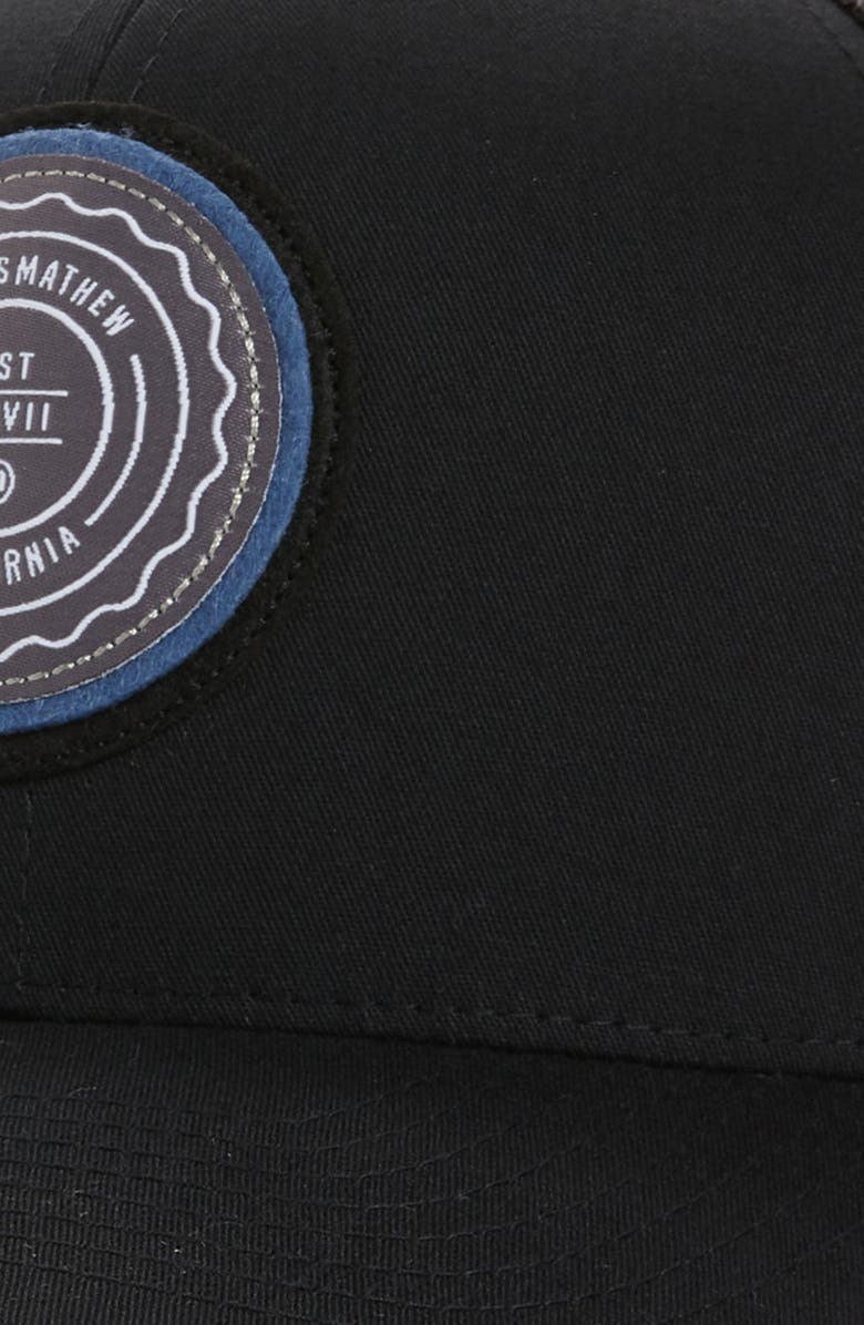 TravisMathew The Patch Trucker Hat, Alternate, color, Black
