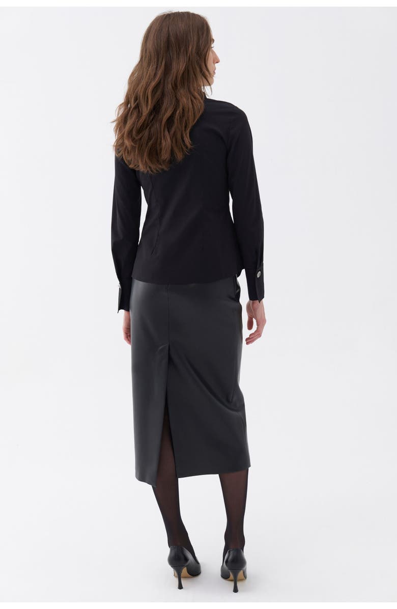 Nocturne Shirt with Stone Button Design, Alternate, color, 