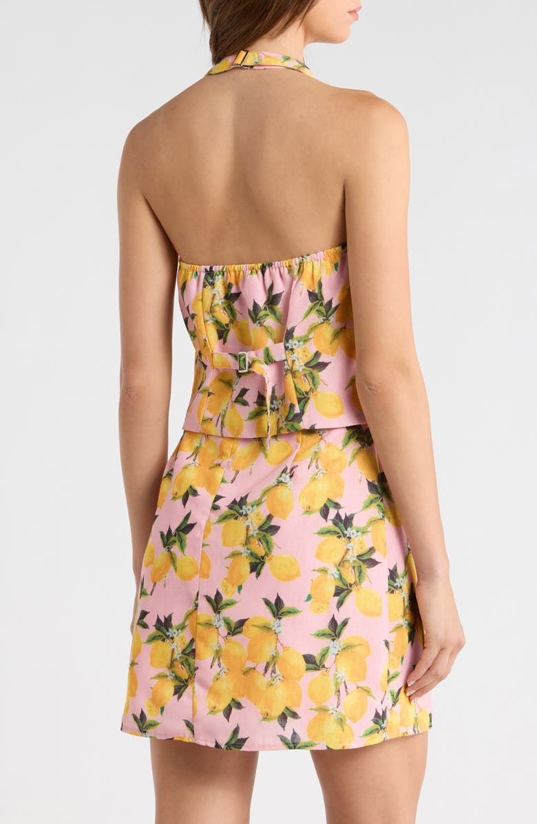 SUGARLIPS Desery Halter Vest, Alternate, color, Yellow-Multi
