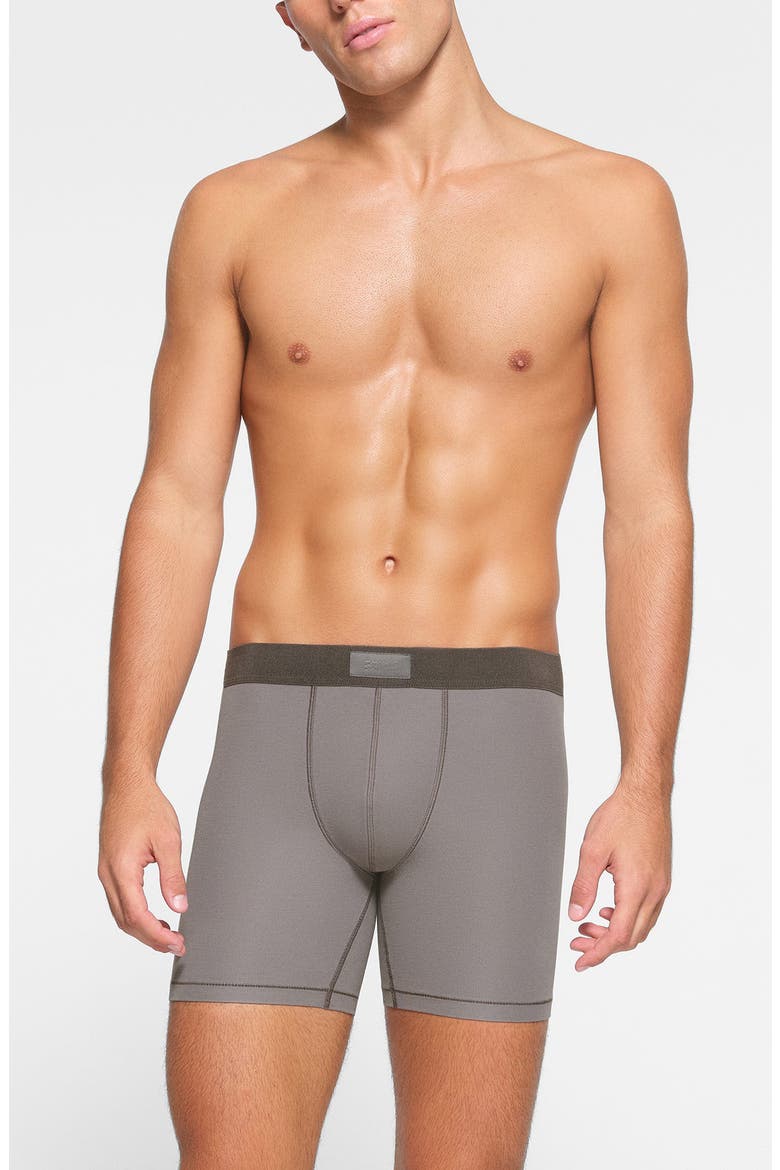3-Pack 5-Inch Stretch Cotton & Modal Boxer Briefs, Alternate, color, HEATHER MULTI