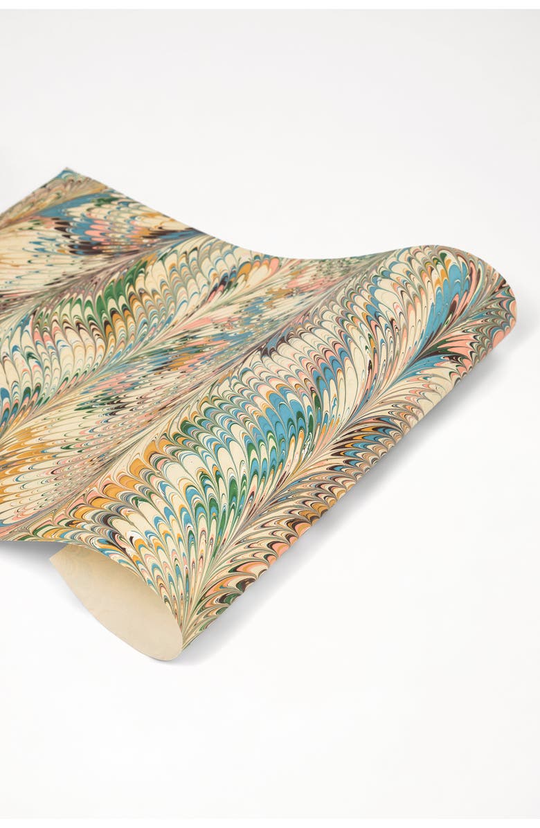 Inner Child Hand Marbled Gift Wrapping Paper Sheets, Main, color, 10 Sheets - Flatiron Feathers
