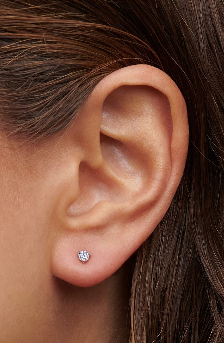 Kwiat Round Brilliant Cut Diamond & Platinum Stud Earrings - 0.30ct., Alternate, color, White 0.30 Ctw