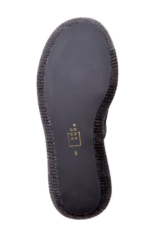 Shushop Ilana Platform Slide Sandal In Black