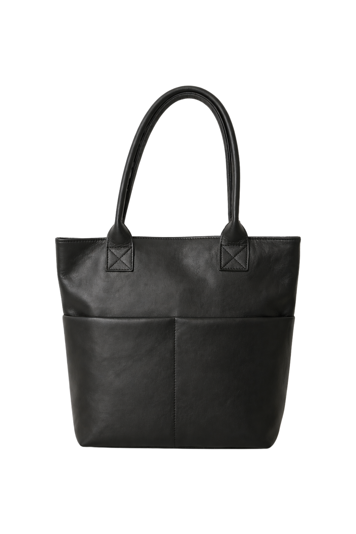 Classic Structured Leather Tote Bag, Main, color, Black