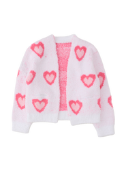 RuffleButts Cozy Sweater Knit Open Cardigan