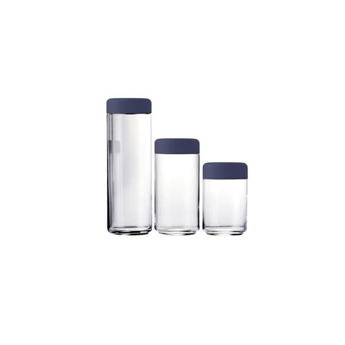 Mepra Atmosfera Urano 3-piece Canisters Set In Blue
