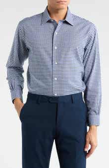 Brooks Brothers Gingham Print Non-Iron Regular Fit Dress Shirt