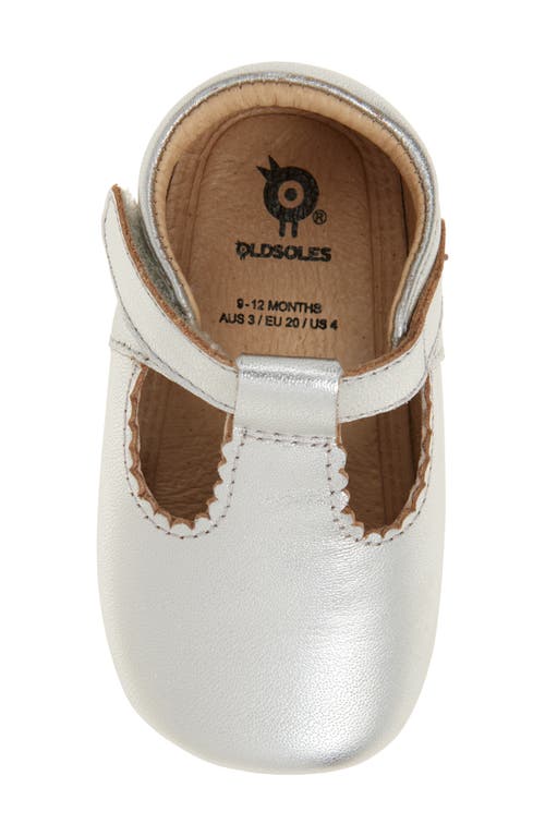 Old Soles Rose T-strap Shoe In Silver