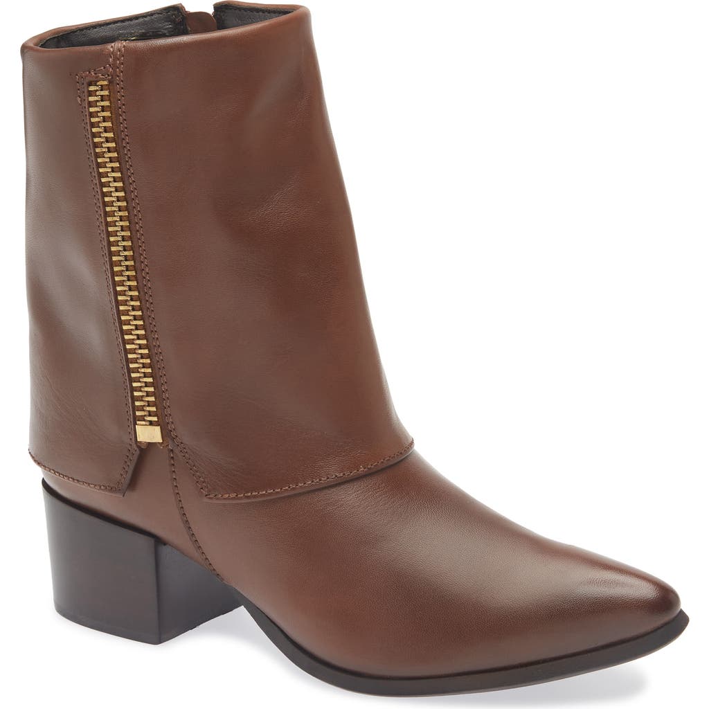Chocolat Blu Leeza Block Heel Bootie In Brown
