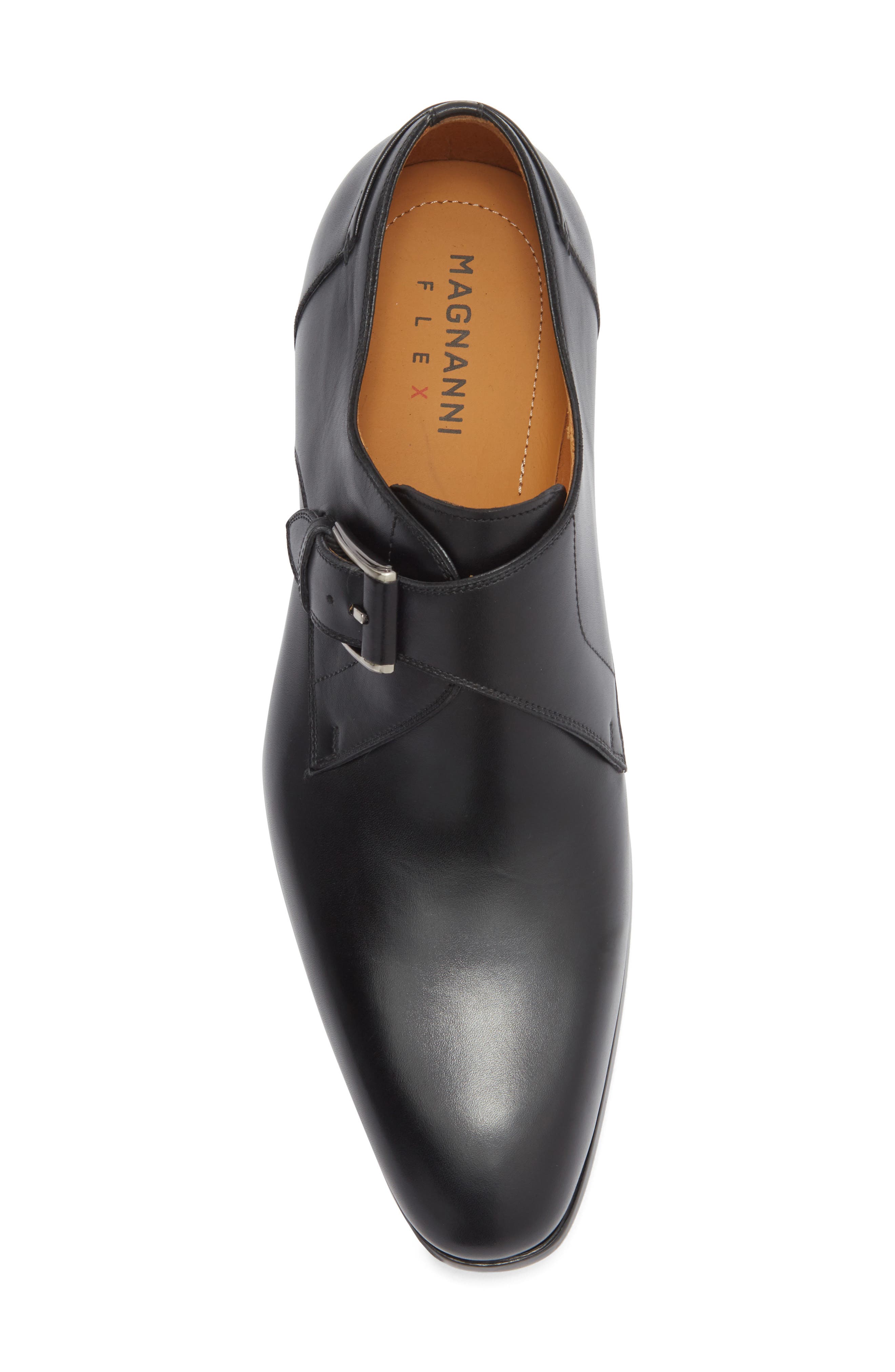 Magnanni Manning Monk Strap Shoe, Alternate, color, Black