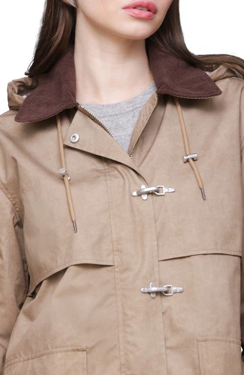 Avec Les Filles Longline Raincoat With Removable Hood