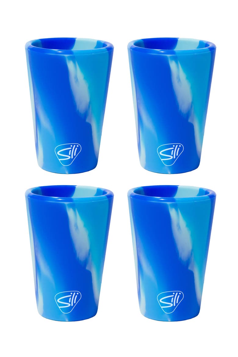 Silicone Shot, Pack of 4, Main, color, Arctic Sky