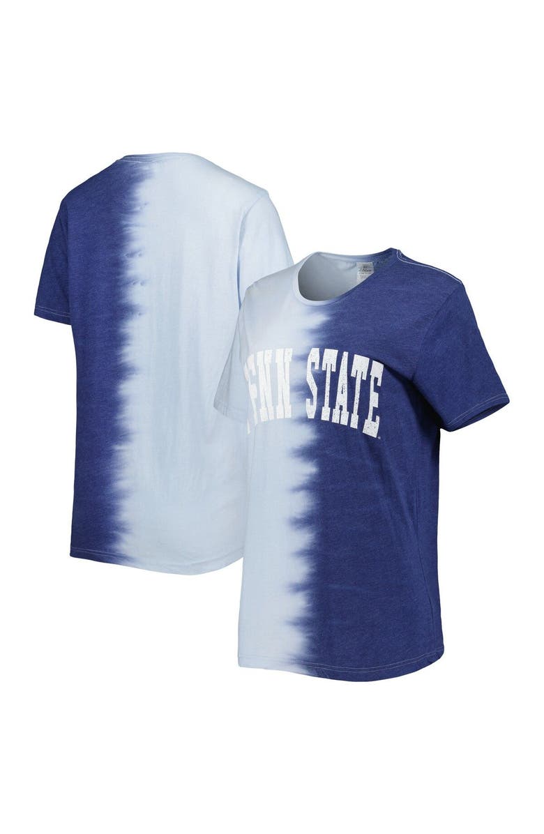 GAMEDAY COUTURE Women's Gameday Couture Navy Penn State Nittany Lions Find Your Groove Split-Dye T-Shirt, Main, color, 