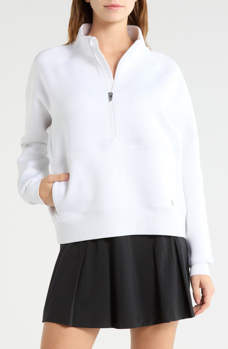 Greyson Kristina Half Zip Sweatshirt, Main, color, Arctic
