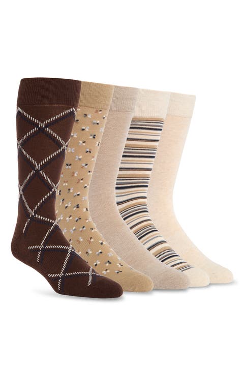 5-Pack Cushioned Dress Socks