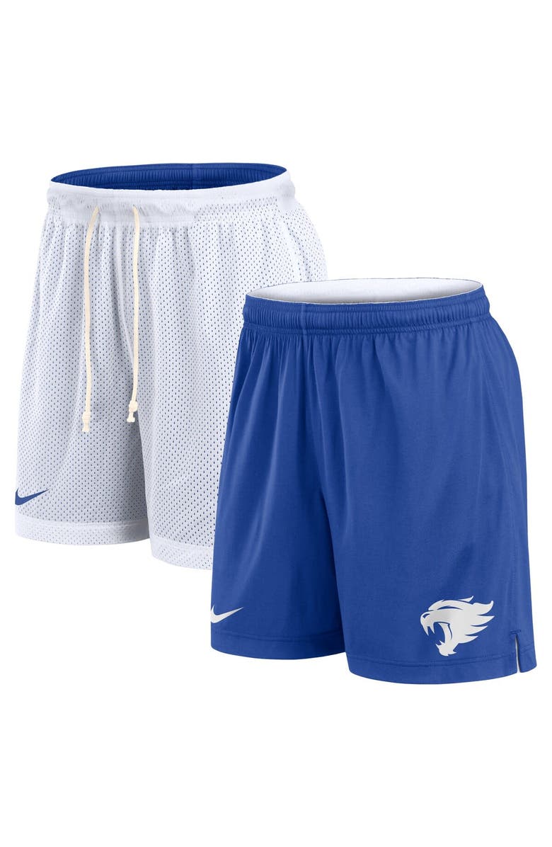 Nike Men's Nike White/Royal Kentucky Wildcats Primetime Reversible Performance Shorts, Main, color, 