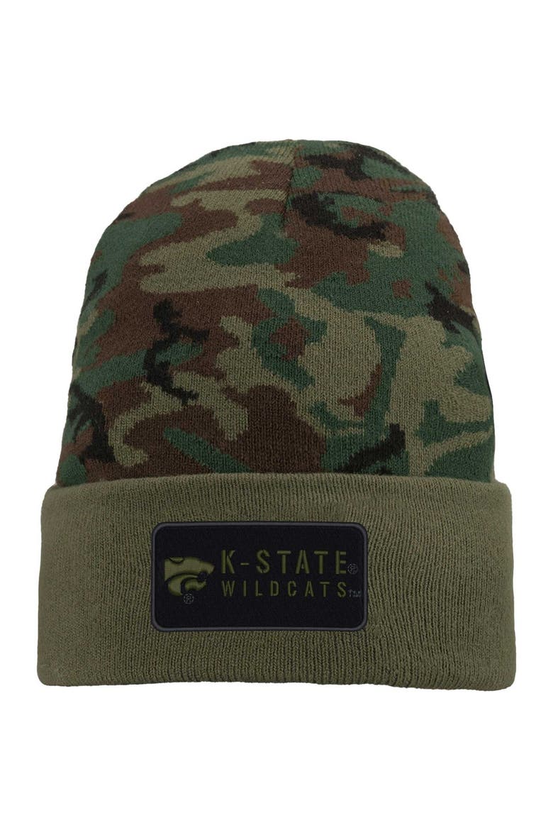 Men's Nike Camo Kansas State Wildcats Military Pack Cuffed Knit Hat, Main, color, Camo