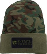 Nike Men's Nike Camo Kansas State Wildcats Military Pack Cuffed Knit Hat
